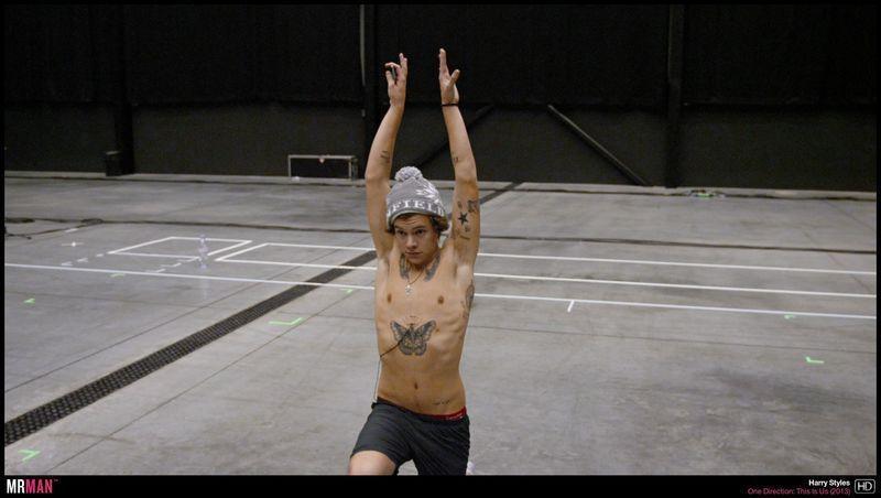 Harry Styles doing yoga? 