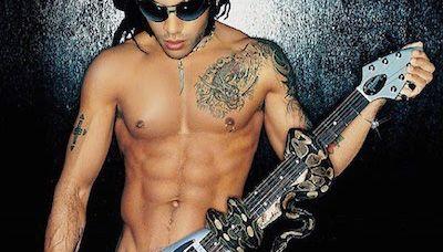 Nude Men With Musical Instruments Fetish Guitar Instrument 121