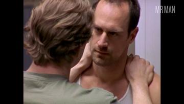 Christopher Meloni, Lee Tergesen in Oz (1997-2003) Gay Sexy Balls Bulge 60800