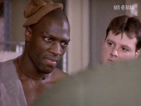Adewale Akinnuoye-Agbaje Nude in Oz. Balls, Penis, Shirtless, bulge, butt. 2902