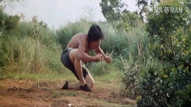 Jackie Chan Naked in Fearless Hyena Part II. Butt, Sexy, Shirtless. 3433