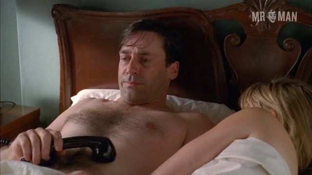 Sexiest Jon Hamm Scene in Mad Men. Sexy, Shirtless, Straight, Underwear. 9079