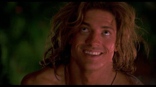 Sexiest Brendan Fraser Scene in George of the Jungle. Shirtless, butt, sexy. 2311