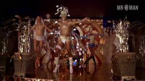 Sexiest Cuba Gooding Jr. Scene in Boat Trip. Bulge, Shirtless, Thong, bathing suit, butt. 439