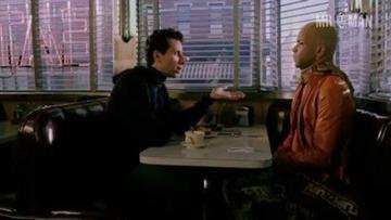 Justin Kirk Nude as Prior Walter / Leatherman in the Park. Penis, Shirtless, butt, sexy. 356