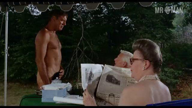 Burt Lancaster Naked in The Swimmer. Bathing Suit, Butt, Shirtless, bulge, sexy. 4753