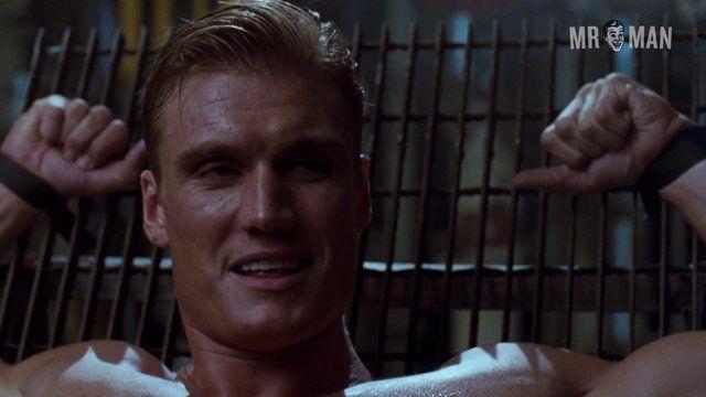 Dolph Lundgren, Brandon Lee in Showdown in Little Tokyo (1991) Sexy Shirtless Butt Penis 10555
