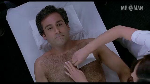 Hottest Steve Carell Scene in The 40 Year Old Virgin. Shirtless, bulge, erect. 392