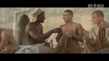 Jean-Claude Van Damme, Adewale Akinnuoye-Agbaje in Legionnaire (1998) Shirtless Bulge Butt 9986
