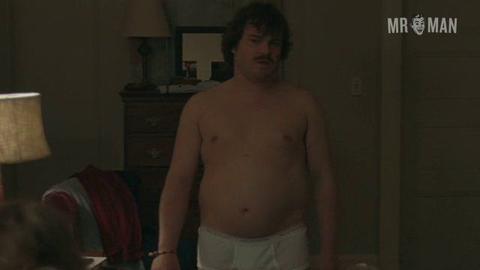 Jack Black Naked as Malcolm. Bulge, Butt, Shirtless, Underwear. 2985