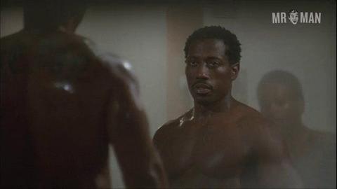 Wesley Snipes Naked as Monroe Hutchen. Shirtless, Butt, bulge, underwear. 6495
