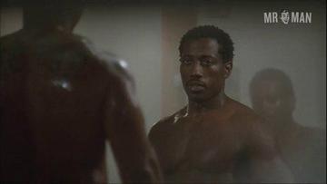 Ving Rhames, Wesley Snipes in Undisputed (2002) Shirtless Butt Bulge Butt 6495