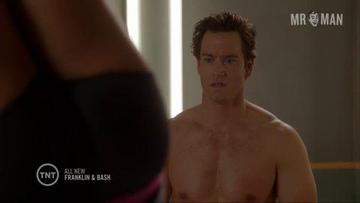 Sexiest Mark-Paul Gosselaar Scene in Franklin & Bash. Shirtless, Sexy, bathing suit, bulge. 6667