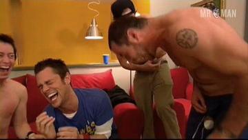 Chris Pontius Naked in Jackass: The Movie. Balls, bathing suit, bulge. 3553