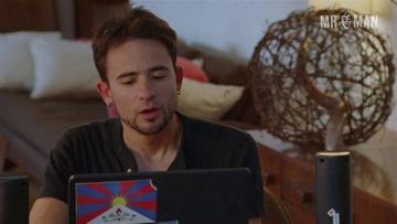 Raphael Barker Naked as Rob. Balls, Penis, butt, erect. 1233