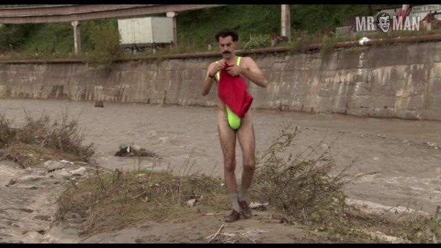 Borat's Sexiest Scenes with Sacha Baron Cohen. Bulge, Shirtless, Thong, bathing suit, butt. 2508