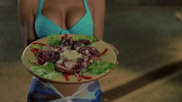Hottest Steve Lemme Scene in Club Dread. Shirtless, bathing suit, bulge. 21338