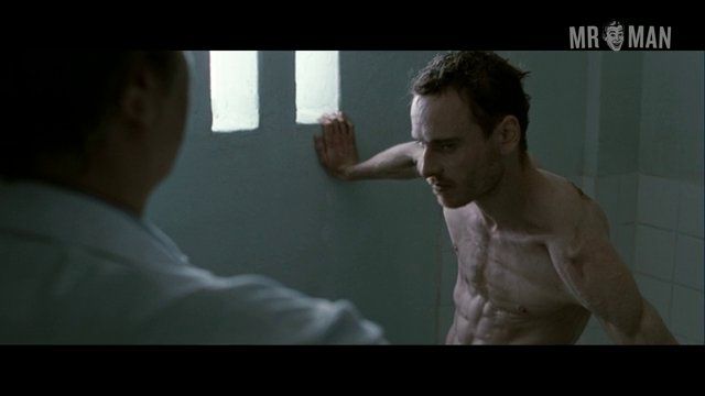 Hottest Michael Fassbender Scene in Hunger. Shirtless, balls, butt. 1754