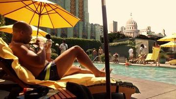 Hottest Cornelius Smith Jr. Scene in Scandal. Bathing Suit, Shirtless, sexy, underwear. 21920
