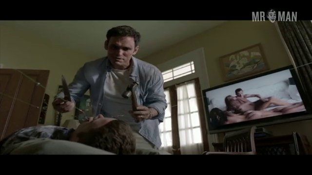 Sexiest Elijah Wood Scene in Pawn Shop Chronicles. Shirtless. 2521