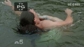 Michael Welch in Grimm (2011-2017) Sexy Shirtless Bathing Suit Sexy 3371