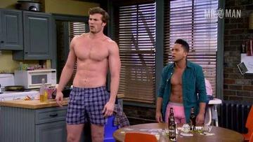 Derek Theler, Tahj Mowry in Baby Daddy (2012-2017) Bulge Sexy Shirtless Underwear Bulge Sexy 4203
