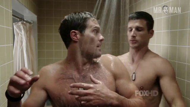 Parker Young, Geoff Stults in Enlisted (2014) Sexy Shirtless Sexy Shirtless 4062