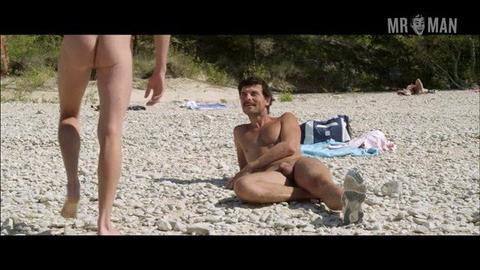 Michel from Stranger by the Lake Naked. Balls, Butt, Penis, Shirtless, bathing suit, body double. 4145