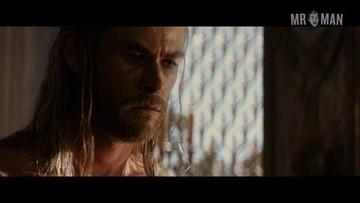 Hottest Chris Hemsworth Scene in Thor: The Dark World. Sexy, Shirtless. 4652
