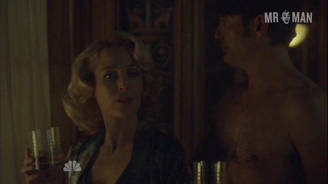 Hottest Mads Mikkelsen Scene in Hannibal. Shirtless, butt, underwear. 10178