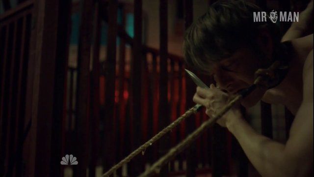 Sexiest Mads Mikkelsen Scene in Hannibal. Shirtless, butt, underwear. 10381