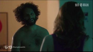Hottest Jason Mantzoukas Scene in Playing House. Shirtless, Underwear. 5222