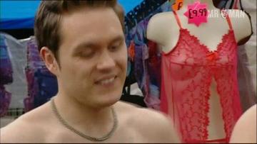 Sexiest Jordan Young Scene in Legit. Shirtless, Thong, bulge. 5365