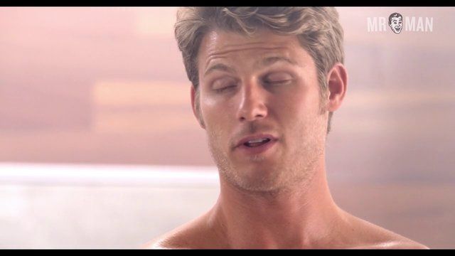 Hottest Nick Roux Scene in Mantervention. Shirtless, bathing suit, bulge. 9584