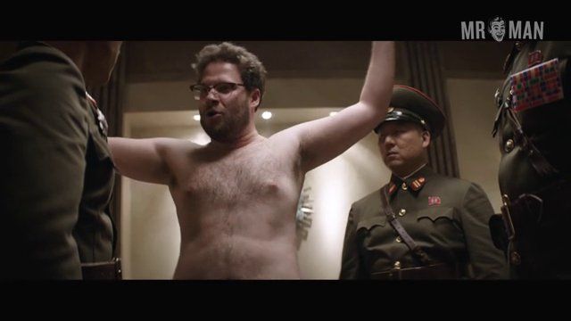 The Interview's Sexiest Scenes with Seth Rogen. Sexy, Shirtless, bulge, prosthetic. 7740