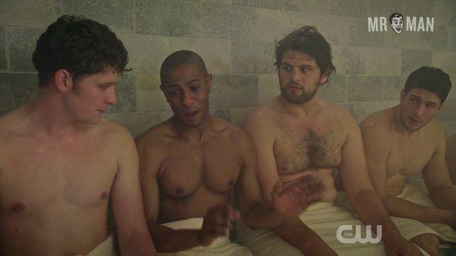 Jaime Camil, Brett Dier, Russell Charles Pitts, Maxwell Loeb in Jane the Virgin (2014-2019) Shirtless Sexy Shirtless 13791