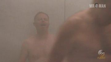 Ed O'Neill, Jesse Tyler Ferguson in Modern Family (2009-2020) Sexy Shirtless Bathing Suit Gay 19793
