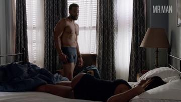 Laroyce Hawkins in Chicago P.D. (2014-2021) Shirtless Straight Underwear Bulge Bulge Sexy 27641