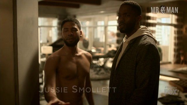 Hottest Jussie Smollett Scene in Empire. Shirtless, bulge, gay. 19298