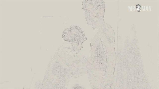Simon Broström Naked as Niklas Österlund. Butt, balls, penis. 9327
