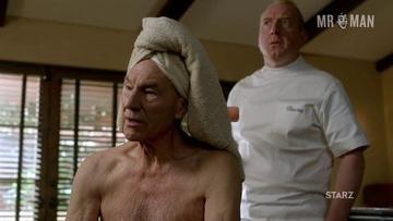 Patrick Stewart in Blunt Talk (2015-2016) Shirtless Butt Sexy 17026
