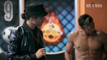 Ianis Guerrero, Joaquín Ferreira in Club de Cuervos (2015-2019) Sexy Shirtless Balls Bathing Suit 10853