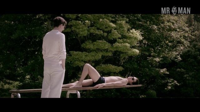 Hottest Pierre Niney Scene in Yves Saint Laurent. Sexy, Shirtless, Bathing Suit, Bulge, gay. 10874