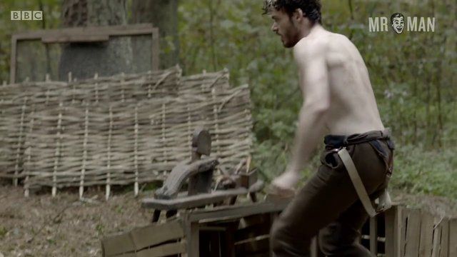 Hottest Richard Madden Scene in Lady Chatterley's Lover. Shirtless, sexy, straight. 11066