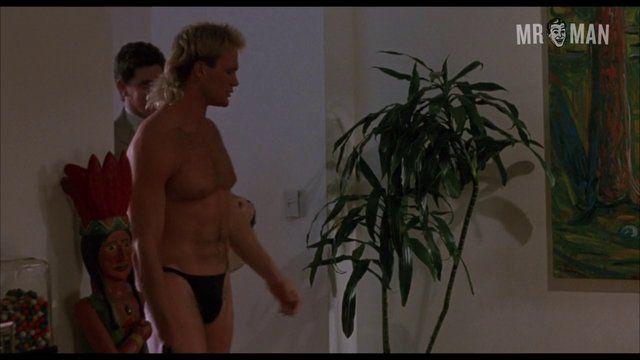 Brian Bosworth in Stone Cold (1991) Bulge Sexy Shirtless Straight Underwear Bulge Sexy 12446