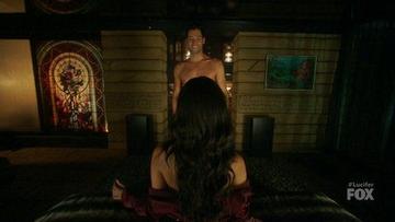 Tom Ellis in Lucifer (2016-2021) Sexy Shirtless Straight Bathing Suit Butt 21779