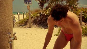 Darren Criss in American Crime Story (2016-2018) Bathing Suit Bulge Shirtless Bathing Suit Bulge 23122