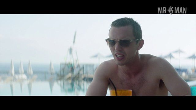 Sexiest Nicholas Hoult Scene in Kill Your Friends. Bathing Suit, Bulge, Sexy, Shirtless, butt, straight. 13285