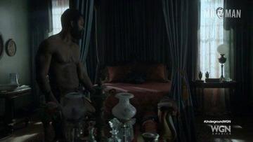Aldis Hodge in Underground (2016-2017) Shirtless Butt Sexy 19185