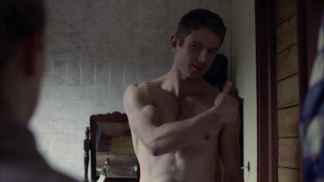 Hottest Sebastian Pigott Scene in Slasher. Shirtless. 21890